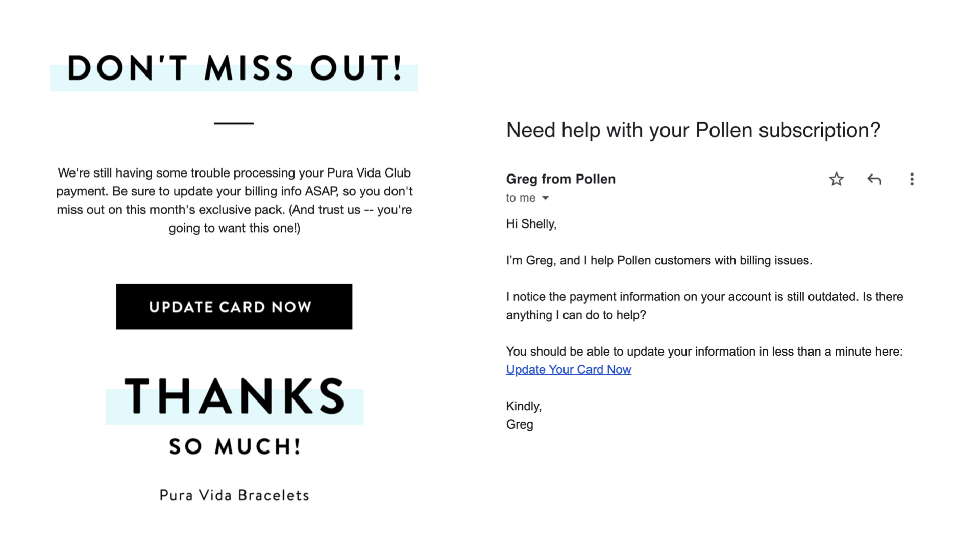 Branded email template settings in Churn Buster